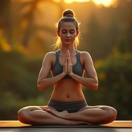 Blurred, soft-focus background of gentle, warm light rays filtering through a serene, misty forest, evoking peace and guidance. Style: Dreamlike, atmospheric, high key.